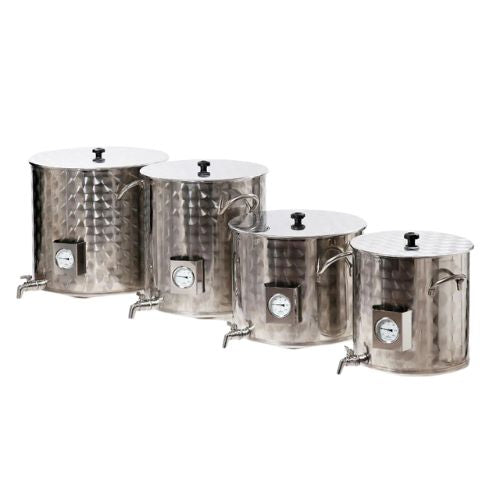 Pasteurisiertopf mit Thermometer und Hahn