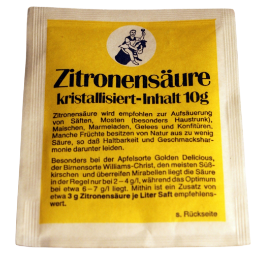 Zitronensäure kristalisiert